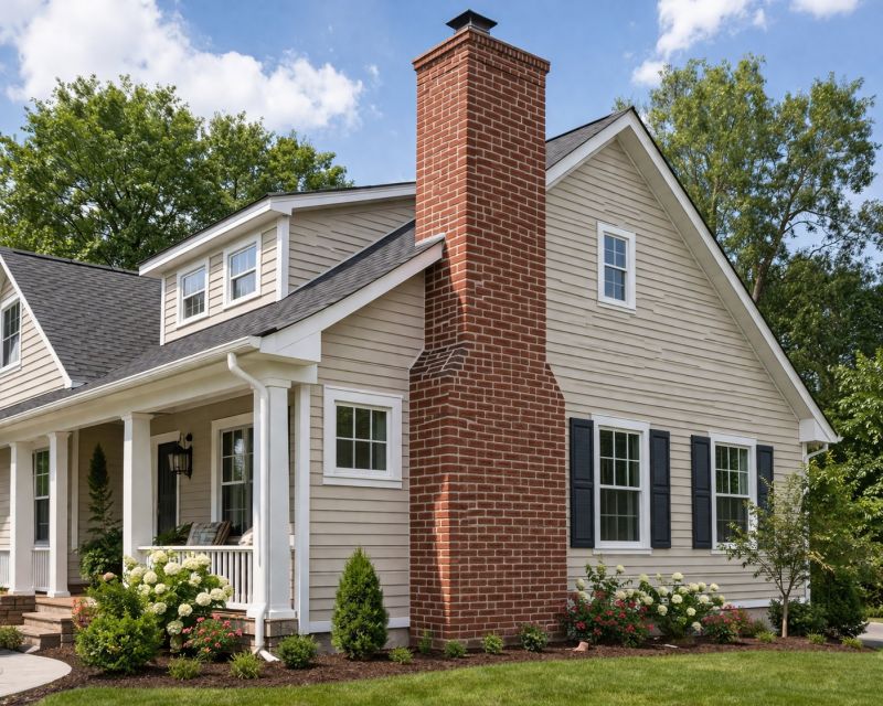 Brick Chimney Installation