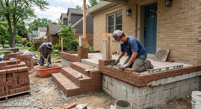 Brick Porch Installation