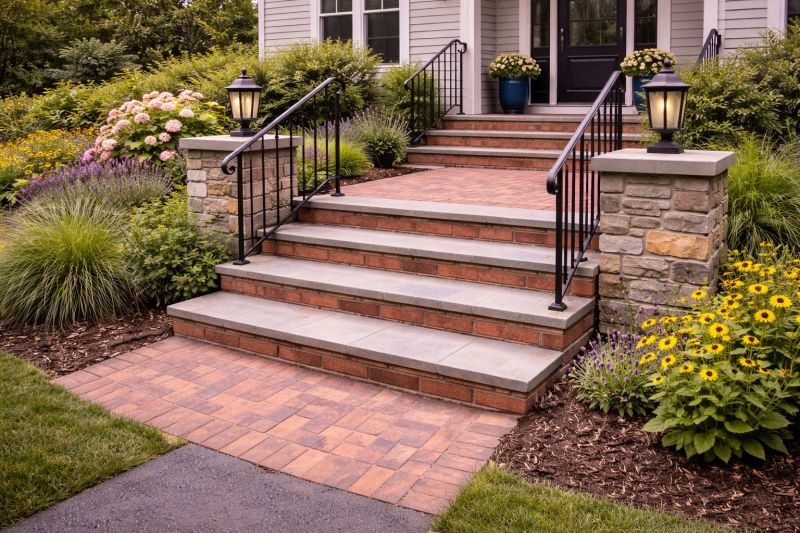 Brick Stairs Installation