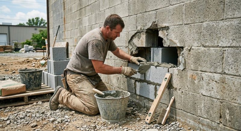 Block Wall Repair in Billerica, MA