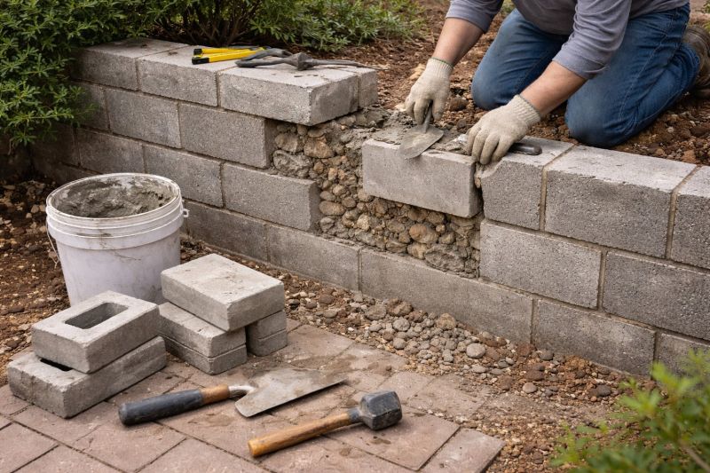 Block Wall Repair in Everett, MA