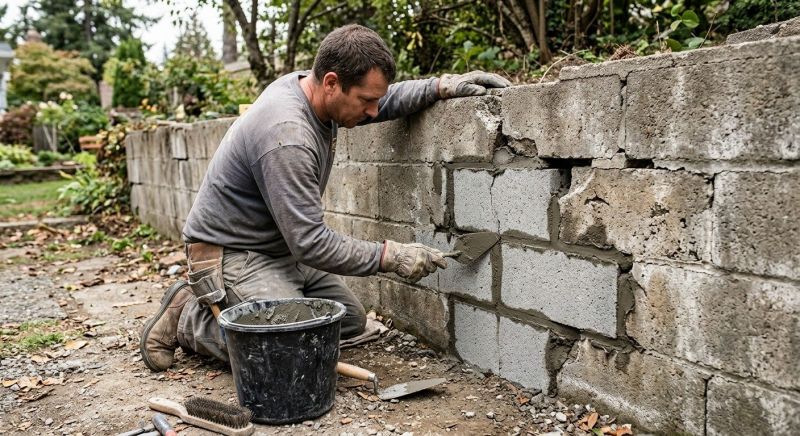 Block Wall Repair in Groveland, MA