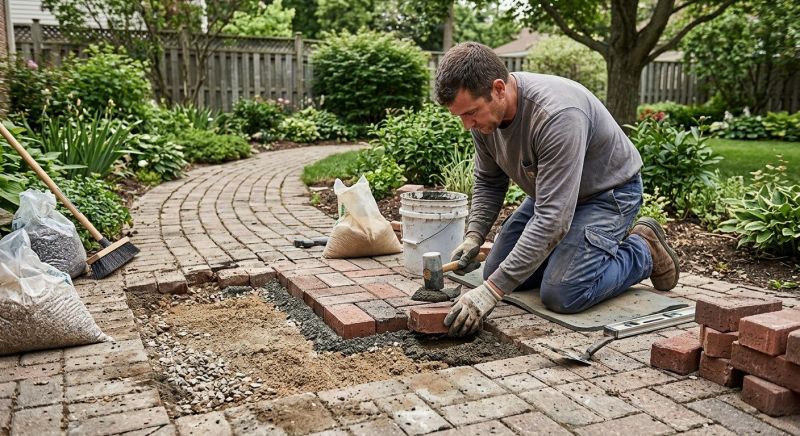 Brick Driveway Repair in Middlesex County, MA