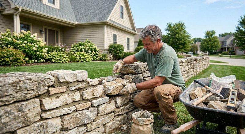 Brick Fence Repair in Middlesex County, MA