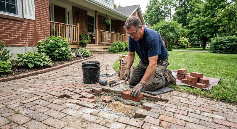 Brick Flatwork Repair in Cohasset, MA