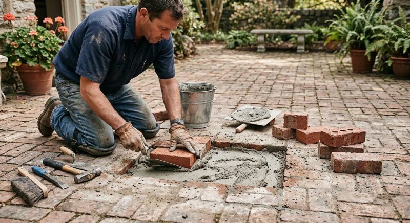 Brick Floor Repair in Middlesex County, MA
