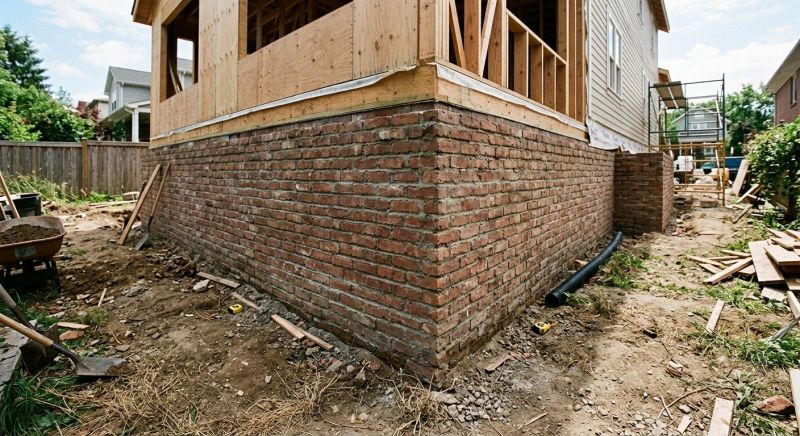Brick Foundation Installation in Middlesex County, MA