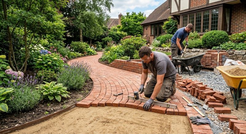 Brick Hardscape Installation in Cohasset, MA