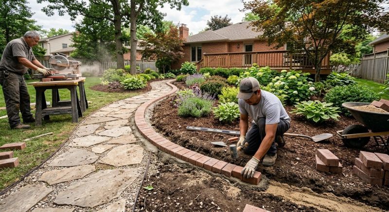 Brick Hardscaping Installation in Chestnut Hill, MA