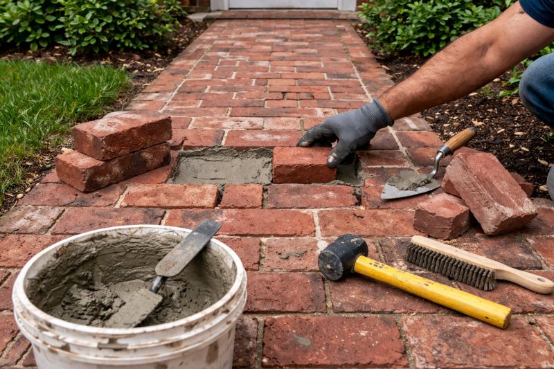 Brick Pathway Repair in Middlesex County, MA