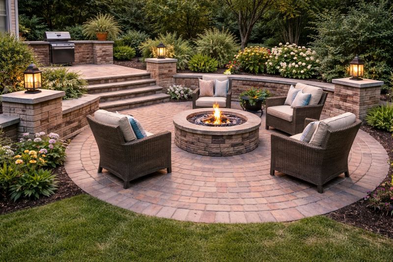 Brick Patio Installation in Middlesex County, MA