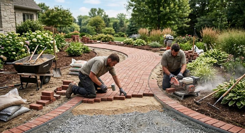 Brick Paving Installation in Beverly, MA