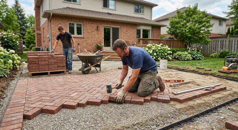 Brick Paving Installation in Danvers, MA