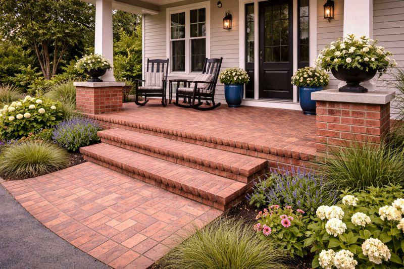 Brick Porch Installation in Middlesex County, MA