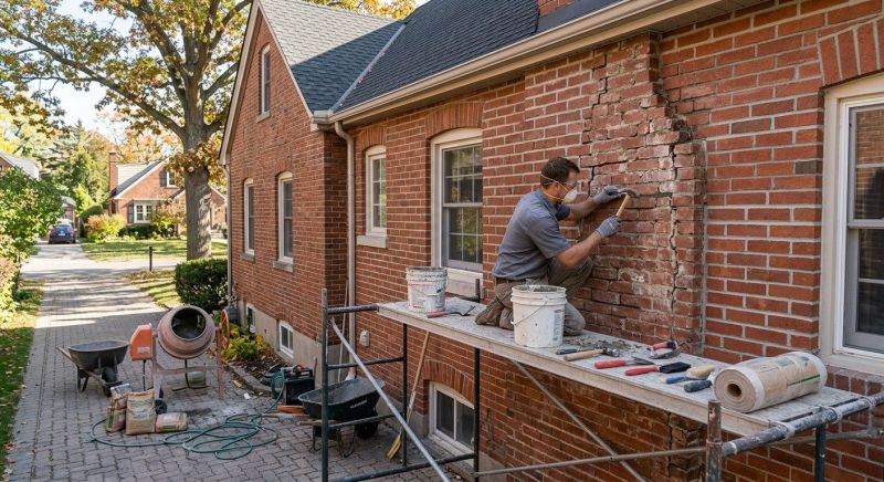 Brick Restoration in Georgetown, MA