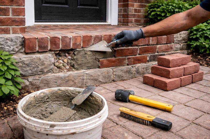 Brick Stoop Repair in Middlesex County, MA