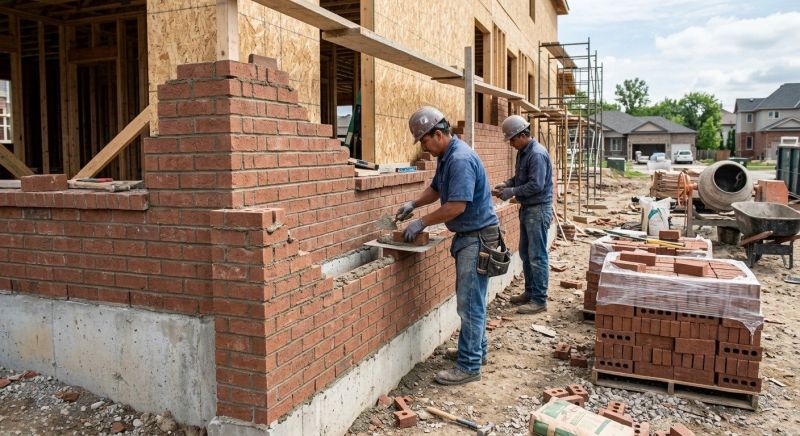 Brick Wall Installation in Avon, MA