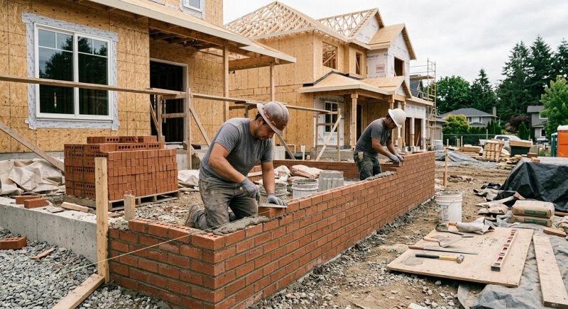 Brick Wall Installation in Hanover, MA