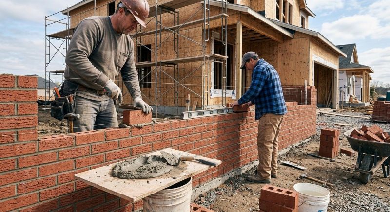 Brick Wall Installation in Norfolk County, MA