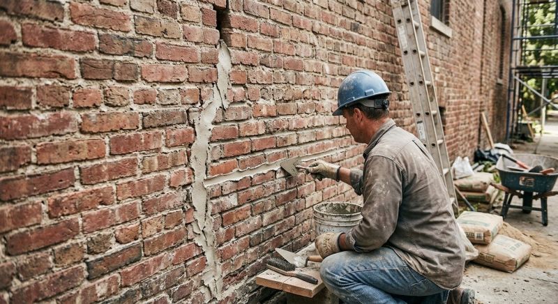 Brick Wall Repair in Groveland, MA