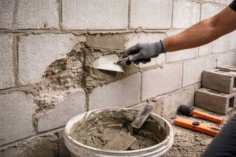 Cinder Block Wall Repair in Billerica, MA