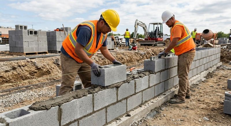 Cinder Blocks Installation in Lowell, MA