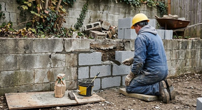 Concrete Block Repair in Lowell, MA