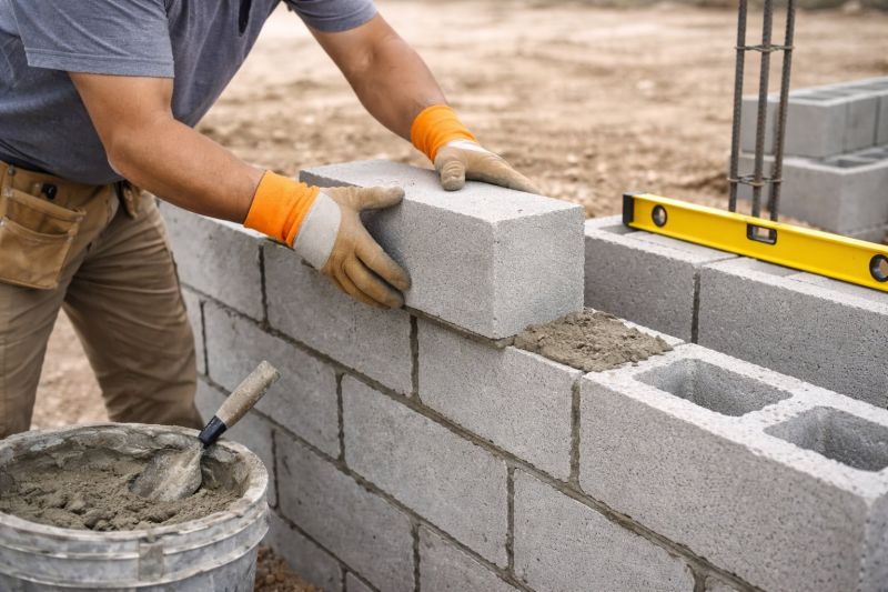 Concrete Blocks Installation in Dedham, MA