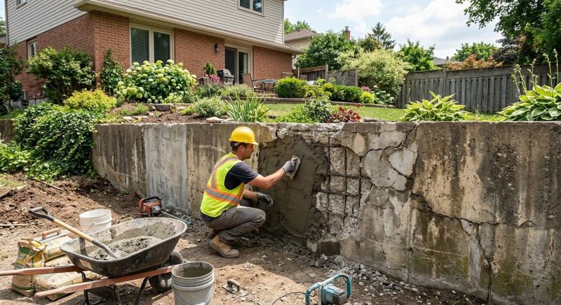 Retaining Wall Repair in Braintree, MA