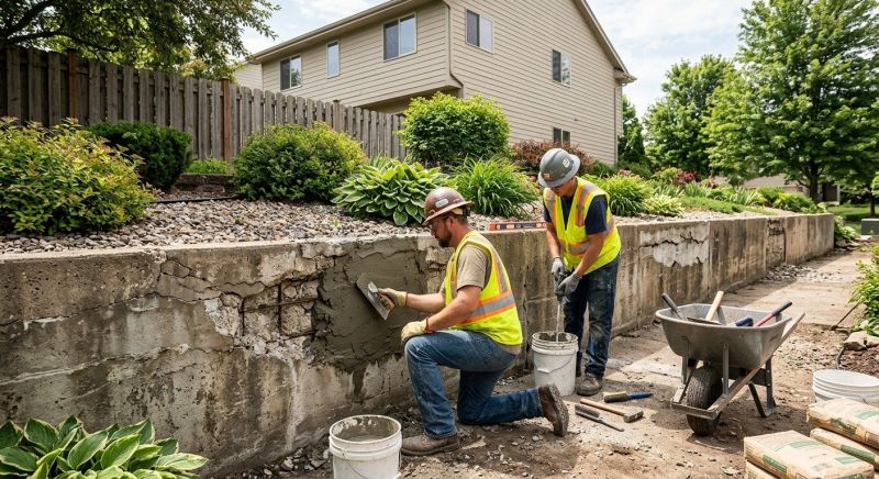Retaining Wall Repair in Dracut, MA