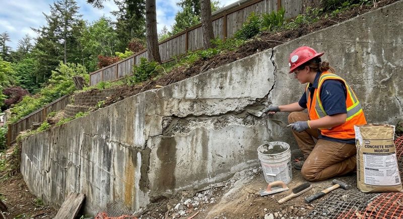 Retaining Wall Repair in Lexington, MA