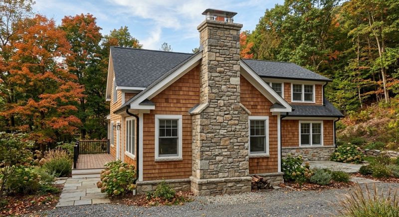 Stone Chimney Installation in Hyde Park, MA