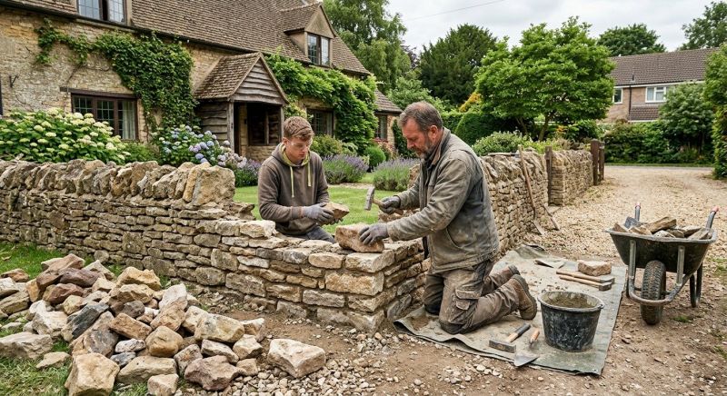 Stone Wall Repair in Gloucester, MA