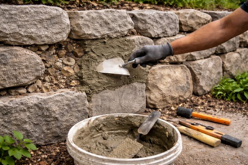 Stone Wall Repair in Jamaica Plain, MA