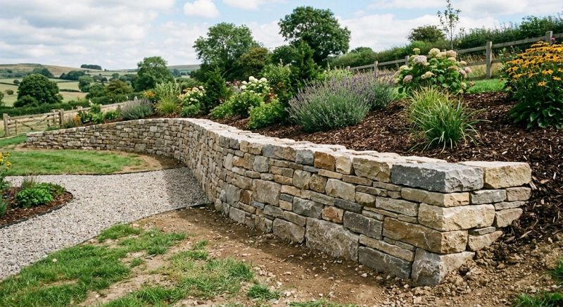 Stone Wall Replacement in Middlesex County, MA